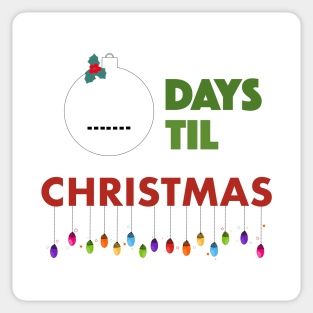 Countdown to Christmas Sticker